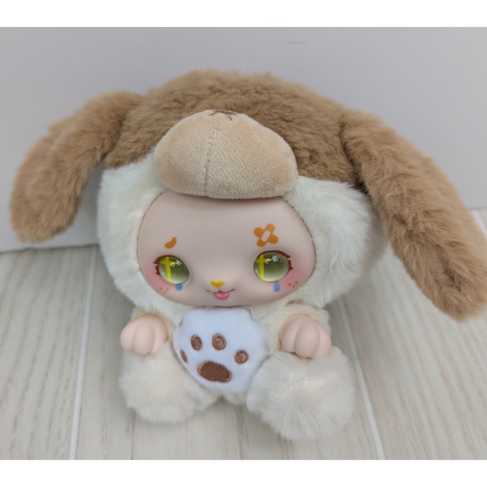 Kimmon Dream Creature Plush Blind Box Crying Puppy Figure Doll brown cream
